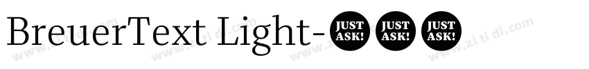 BreuerText Light字体转换
